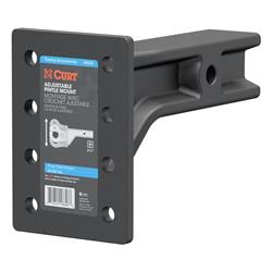 Pintle Mount, Adjustable, 20,000 lbs. , 3-Position Mounting, 2 1/2 in. Square Receiver Style, Steel, 7 1/4 in. High, 10 3/4 in. Long, Black, Each