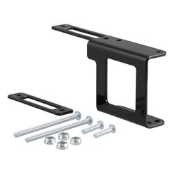 Bracket, Trailer Wire Connector Type, Steel, Black, Designed for 1.25 in. Square Tube Receiver Hitch, Each