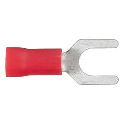 Wiring Connectors, Spade Terminals, #10 Stud Spade Style, 18 To 22-gauge, Red, Set of 100