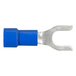 Wiring Connectors, Spade Terminals, #10 Stud Spade Style, 14 To 16-gauge, Blue, Set of 100