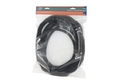 Convoluted Tubing, 1/2 in. Diameter, Plastic, Black, Each