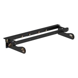 Gooseneck Hitch Mounting Plate, Double Lock EZr Installation, Steel, Black Powdercoated, Chevy, GMC, Each