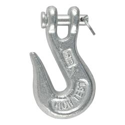 Safety Chain, Clevis Grab Hook, 5/16 in., 3,900 lb. Workload, Zinc, Each