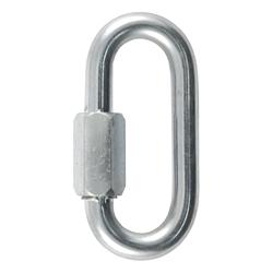 Safety Chain, Quick Link, Steel, Zinc Plated, 3/8 in. Diameter, 2,200 lb. Break Force, Each