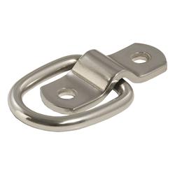 Cargo Tie-Down Anchor, Rope-Ring, Stainless Steel, 1,200 lb Capacity, Each