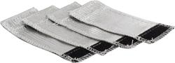 Heat Protection, Fuel Injector Reflective Heat Covers, Silver, Set of 4