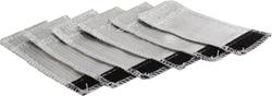 Heat Protection, Fuel Injector Reflective Heat Covers, Silver, Set of 6