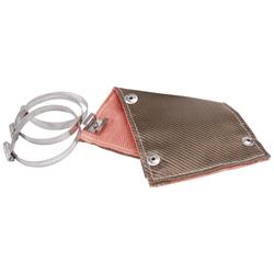 Heat Shield, Exhaust, Lava Rock, Silver, 6 in. Width, 12 in. Length, Fits 3.5 in. Tubing Diameter, Each