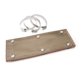 Heat Shield, Exhaust, Lava Rock, Silver, 4 in. Width, 12 in. Length, Each