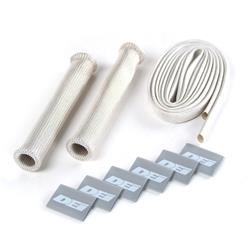 Spark Plug Boot Protectors, Protect-A-Wire Sleeving, Heat Protection, Slip-On, Silver, 2 Cylinders, Kit