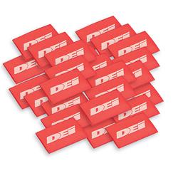Hi-Temp Shrink Tubes, Red, 18mm x 1.5 in., 25 Pack