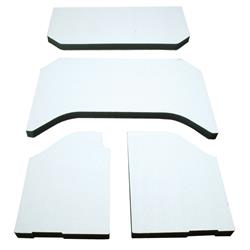 Boom Mat Sound Deadening, Headliner, White,  Jeep, 4 Door, Hardtops, Kit