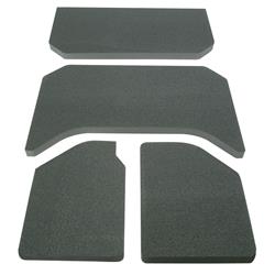 Boom Mat Sound Deadening, Headliner, Black,  Jeep, 4 Door, Hardtops, Kit