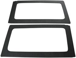 Sound Dampening Material, Black, Rear Side Windows, JK, 2-door, Jeep, Kit