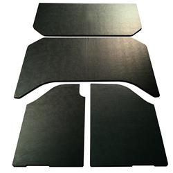 Sound Dampening Material, Leather Look, Black, Headliner, JK, 4-door, Jeep, Kit