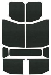 Sound Deadening Mats, Boom Mat Sound Deadening Headliners, Sound Deadener/Heat Barrier, Self-adhesive, Black, Jeep, Set