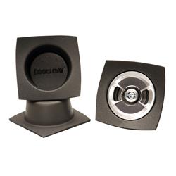 Speaker Baffles, Boom Mat, Polyethylene Foam, 3.5 in. Depth, Fits 4.0 in. Round Speakers, Pair