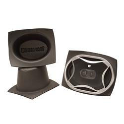 Speaker Baffles, Boom Mat, Polyethylene Foam, 3.5 in. Depth, Fits 4 x 6 in. Oval Speakers, Pair