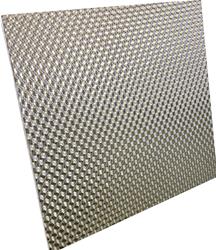 Heat Barrier and Sound Deadening Mat, Floor and Tunnel Shield II, Self-Adhesive, Stainless Steel, 1,750 Degree F, 22 x 19 in., 3/16 in. Thick, Each