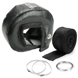 Turbo Heat Shields, Gen 3, Onyx Series, T3 Style Turbocharger, includes Wrap, Ties, Wire, Kit