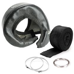 Turbo Heat Shields, Gen 3, Onyx Series, T6 Style Turbocharger, includes Wrap, Ties, Wire, Kit