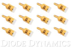 Light Bulbs, HP3, 194 Bulb Style, LED, Amber, Set of 12