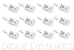 Light Bulbs, HP3, 194 Bulb Style, LED, Pure White, 5000K Color Temperature, Set of 12