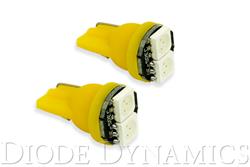 Light Bulbs, SMD2, 194 Bulb Style, LED, Amber, Pair