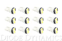 Light Bulbs, SMD2, 194 Bulb Style, LED, Warm White, 3000K Color Temperature, Set of 12