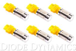 Light Bulbs, HP11, 3157 Bulb Style, LED, Amber, Set of 6
