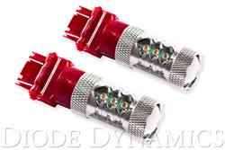 Light Bulbs, XP80, 3157 Bulb Style, LED, Red, Pair