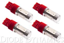 Light Bulbs, HP11, 7443 Bulb Style, LED, Red, Set of 4