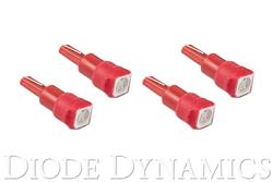 Light Bulbs, SMD1, 74 Bulb Style, LED, Red, Set of 4