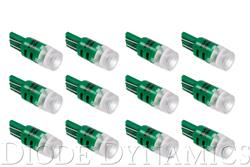 194 LED Bulb HPHP3 LED Green Set of 12