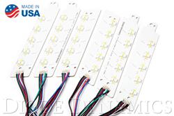 LED Boards, Multi-Color, Red/Green/Blue/White/Amber, LED, Daytime Running Light, Sequential, Ford, USDM, Kit