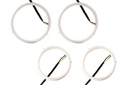 Halo Kit, HD LED, Headlight, Red, Universal, 90/120mm Diameter, 2 Sets
