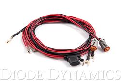 Light Wiring Harness, Light Duty, Dual Output, 2-Pin, with Switch, Kit