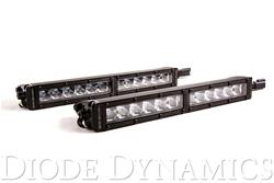 12 Inch LED Light Bar Single Row Straight Clear Driving Pair Stage Series