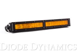 12 Inch LED Light Bar Single Row Straight Amber Wide Each Stage Series