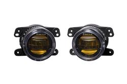 Fog Lamp, Elite Series, Type M, Yellow Bulb Color, Clear Lens, 1,650 lm, 3000K, Pair