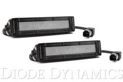 6 Inch LED Light Bar Single Row Straight SS6 White Flood Light Bar Pair