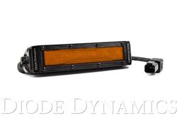 6 Inch LED Light Bar Amber Flood Stealth Single