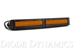 12 Inch LED Light Bar Single Row Straight Amber Flood Each Stage Series