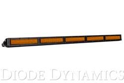 30 Inch LED Light Bar Single Row Straight Amber Flood Each Stage Series