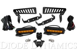 Jeep JL 2018-2019 Stage Series 6 Inch Cowl LED Kit Amber Driving