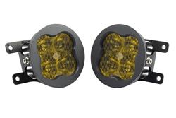 Fog Lights, SS3 LED, Sport, SAE Fog, Yellow Lens, 14.5 Watts, Yellow Bulb Color, 3000K, 1,300 lm, Amber Backlight, Kit