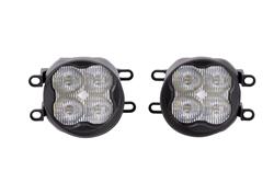 Fog Lights, SS3 LED, Sport, Type B, SAE Fog, Clear Lens, 14.5 Watts, White Bulb Color, 6000K, 1520 lm, No Backlight, Kit