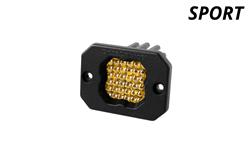 LED Light, Stage Series C1 LED Pod Sport Yellow Flood Flush ABL (single)