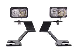 LED Light, Stage Series 2in LED Ditch Light Kit for 2021 Ford Bronco Sport Sport White Combo