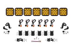 Lightbar, SS5 Sport Universal CrossLink 7-Pod Lightbar Yellow Driving